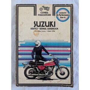 1964-1976 SUZUKI 125-500cc TWINS MOTORCYCLE SERVICE MANUAL SHOP BOOK REPAIR